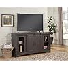 70" TV Stand, Antique Black & Aged Distressed Pine