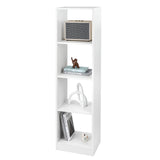 Vertical Bookcase, 56” Tall Narrow Freestanding Bookshelf with Anti-toppling Fittings,