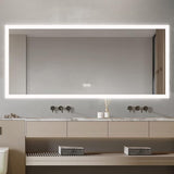 Bathroom Mirror with Lights, LED Lighted Bathroom Vanity Mirror, Led Mirror for Bathroom,