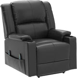 Power Lift Recliner for Elderly, Lift Chair with Heat and Massage，PU Recliner Sofa