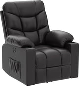 Power Lift Recliner Chairs for Elderly with Massage & Heating, PU Leather Sleeper