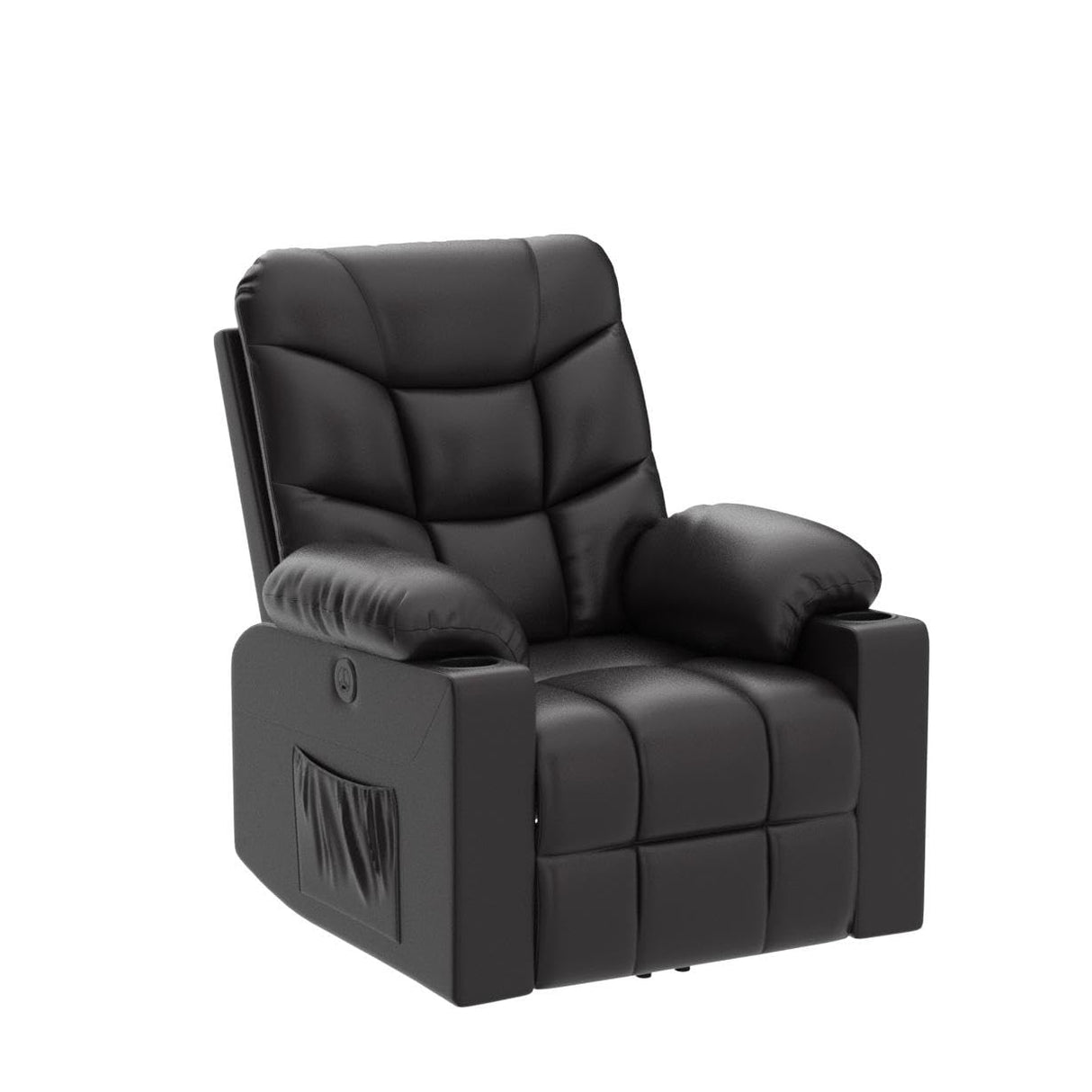 Power Lift Recliner Chairs for Elderly with Massage & Heating, PU Leather Sleeper