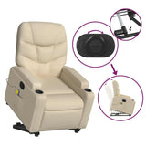 Fabric Power Lift Recliner Chair with 6-Point Vibration Massage - Stand up Assistance Wingback Armchair for Living Room