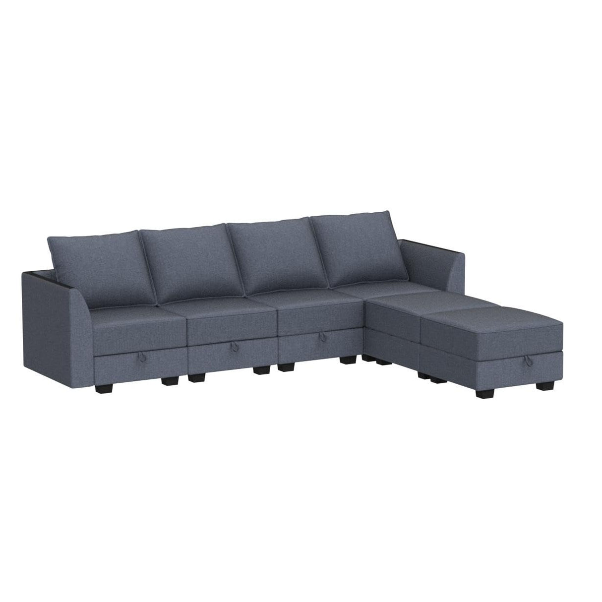 Modular Sectional Sofa U Shaped Sectional Couch with Reversible Chaise Modular Couch