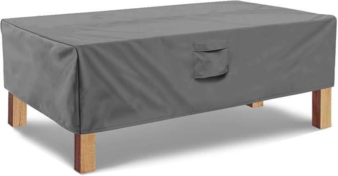 Rectangular Coffee Table Cover - Outdoor Lawn Patio Furniture Covers