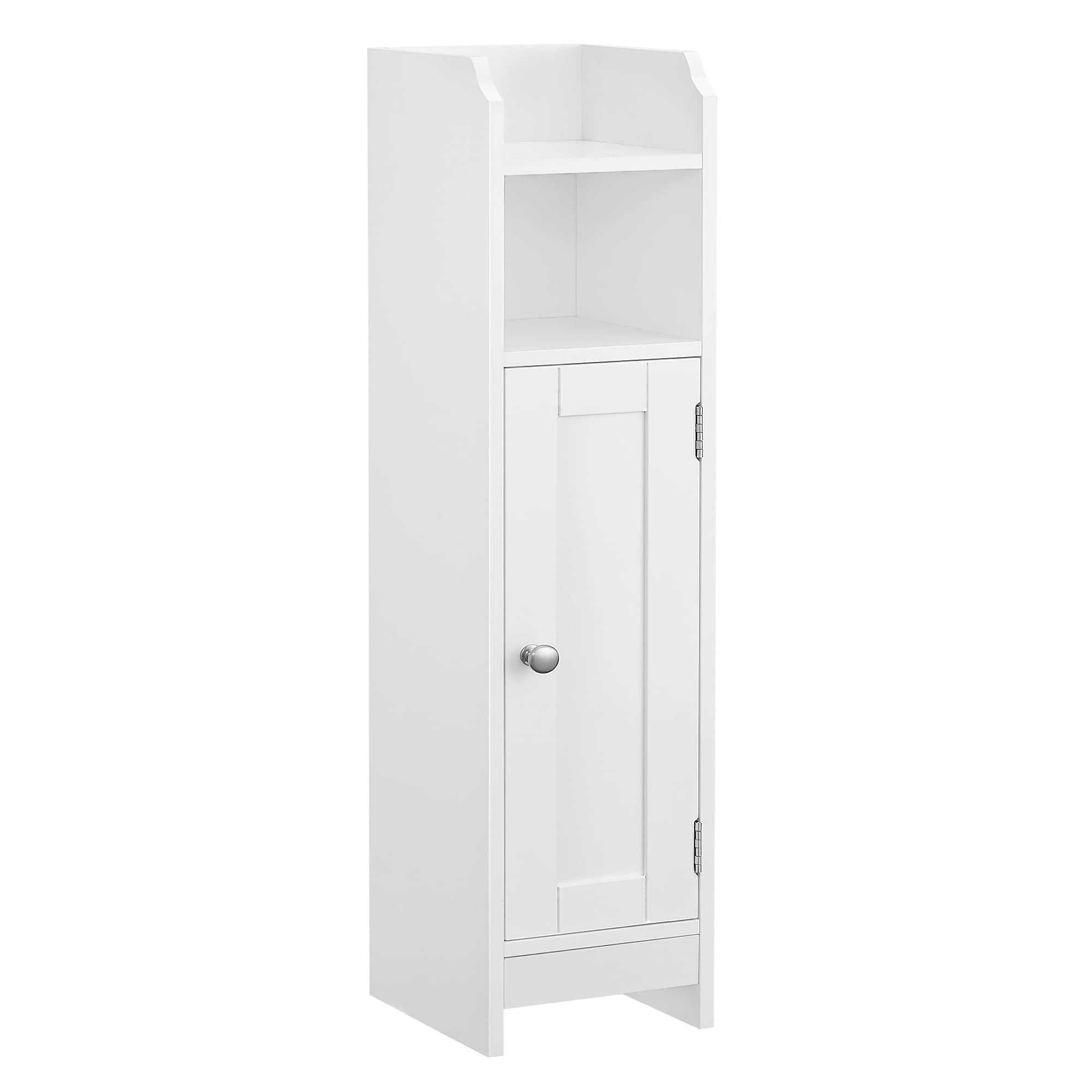 Small Bathroom Storage Corner Floor Cabinet with Door and Shelves