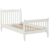 Twin Solid Wood Platform Bed with Headboard and Footboard, Wooden Slats