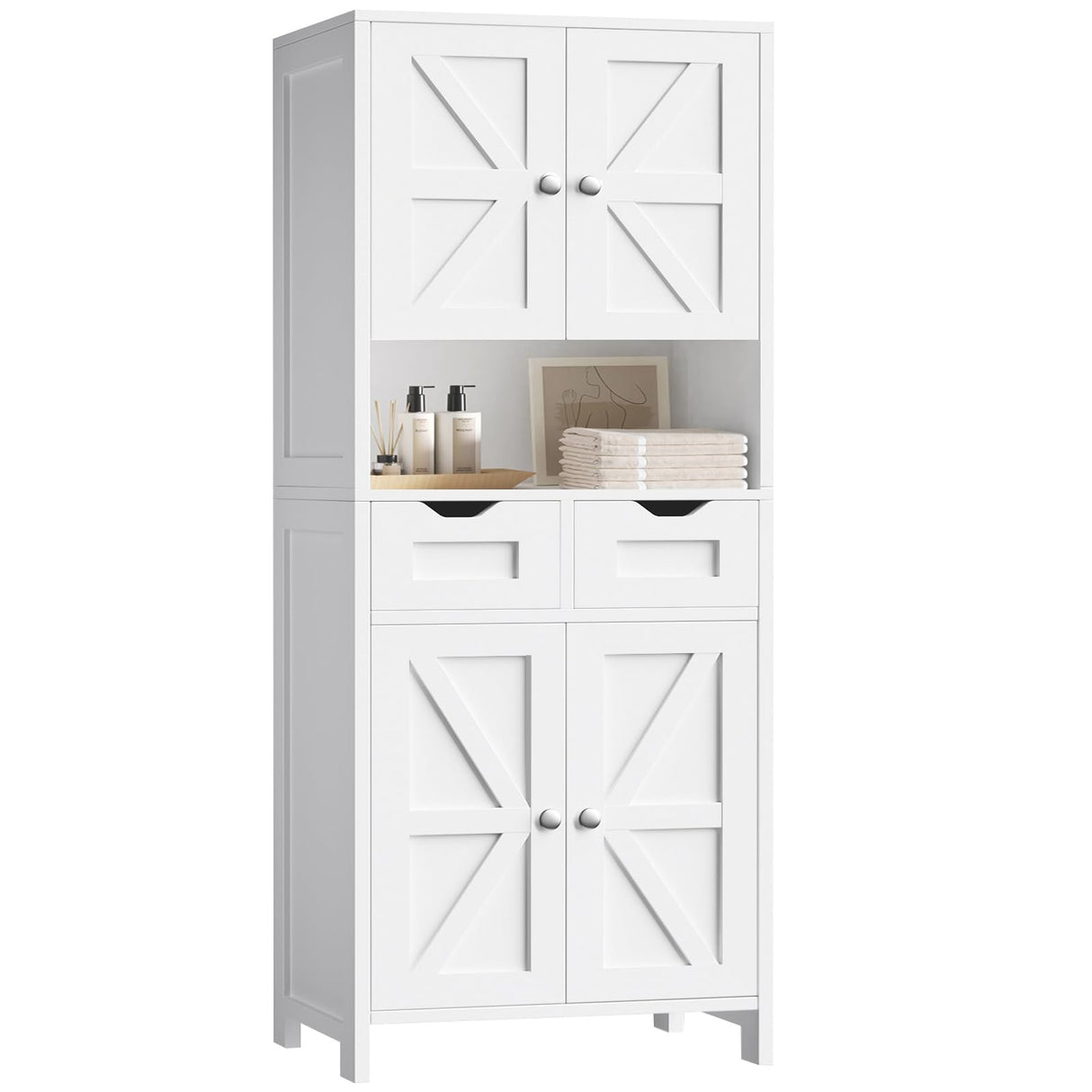 67” Bathroom Storage Cabinet Tall Storage Cabinet