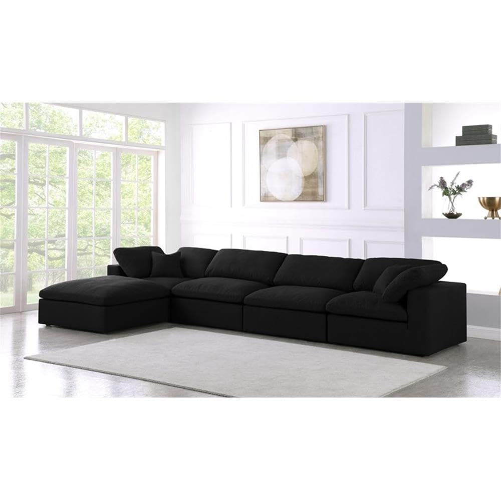 601Black-Sec5A Serene Collection Modern | Contemporary Deluxe Comfort Modular