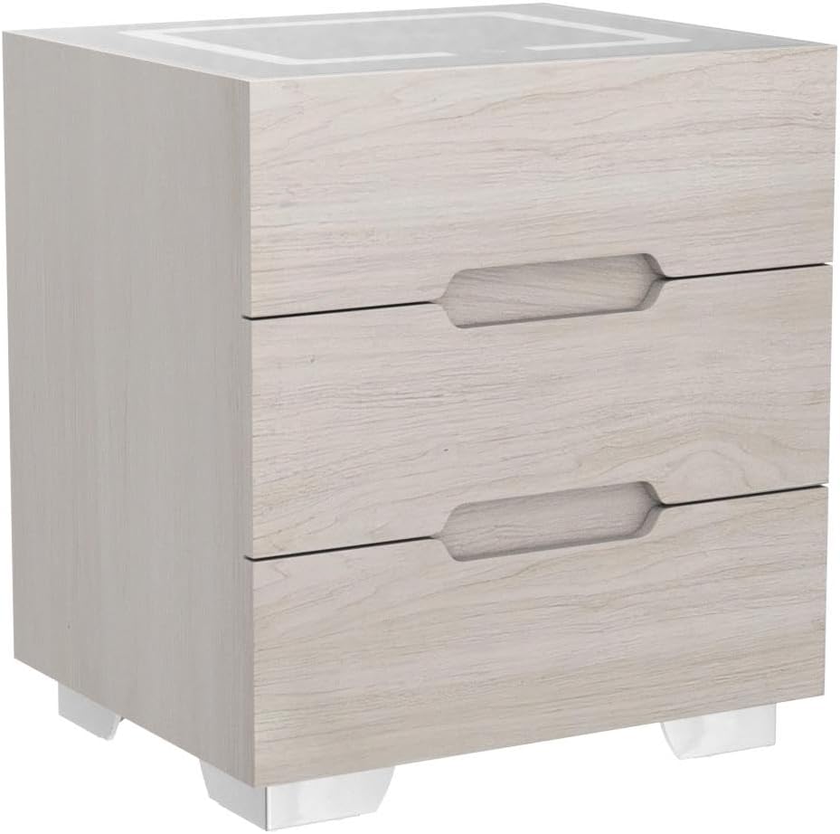 Nightstands Wireless Charging Station and LED Lights