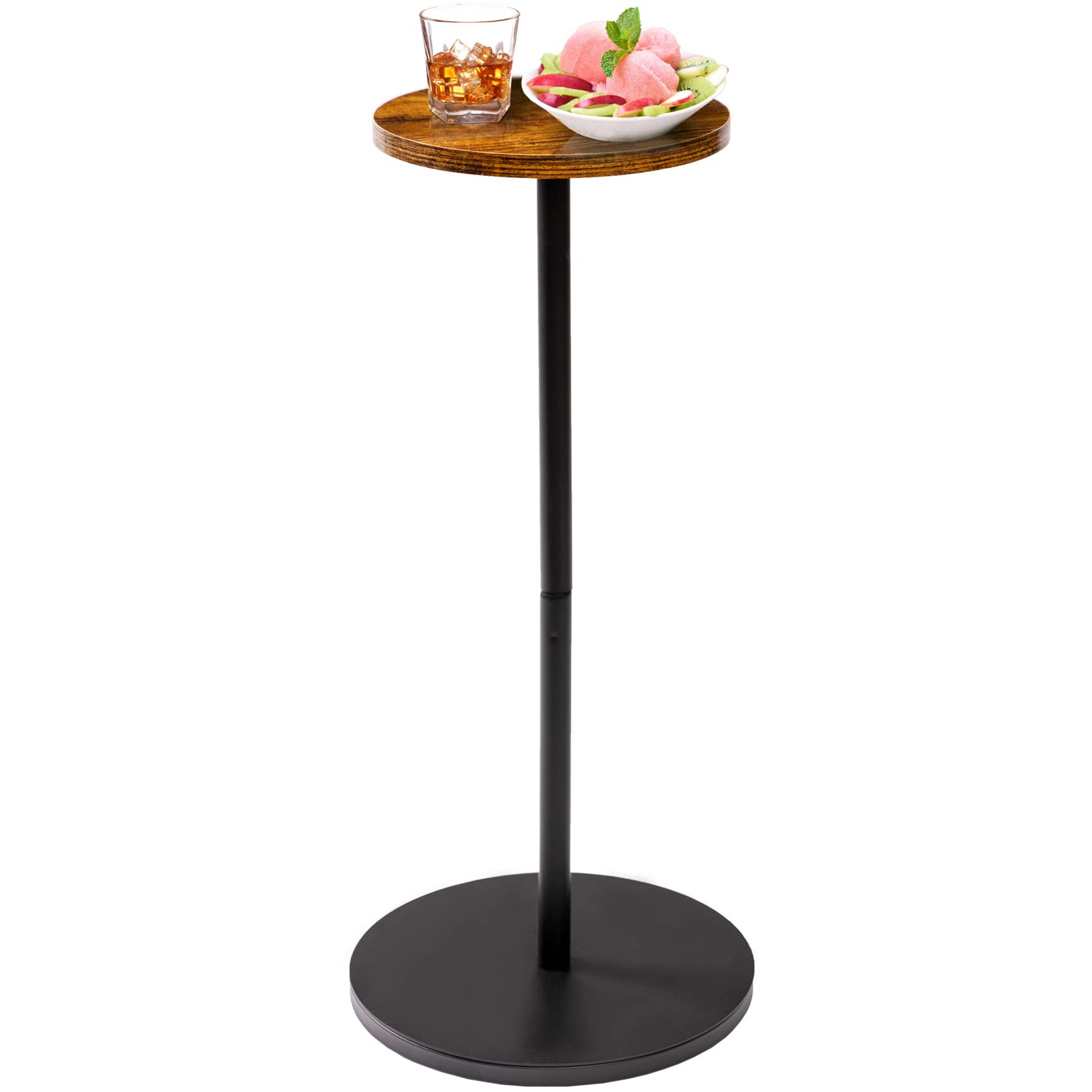 Small Drink Table For Small Spaces Pedestal Side Table Martini Table Cocktail Table