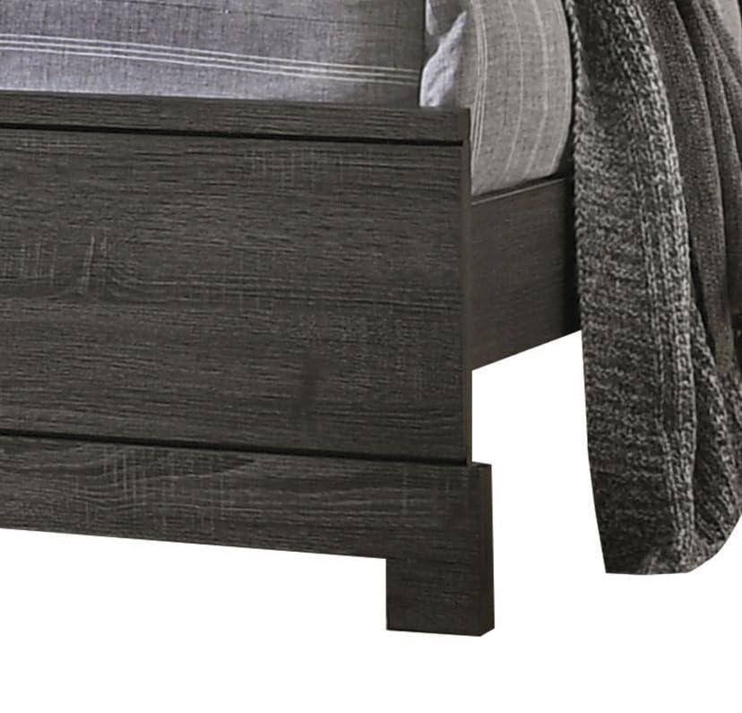 lantha Queen Bed w/Storage - - Gray Oak