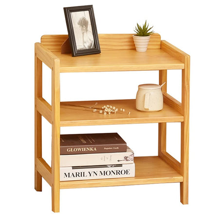 Simple Wooden Bedside Table Bedroom Bedside Storage Cabinet Wooden Storage Rack