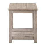 3-Piece Wood Occasional Coffee Table Set in Gray