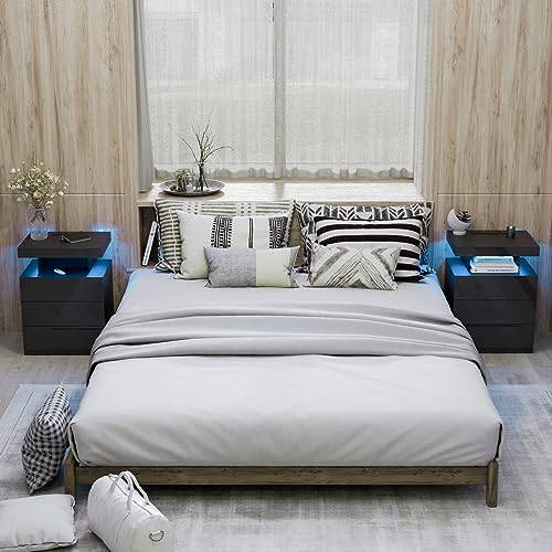 Nightstand with Wireless Charging Station