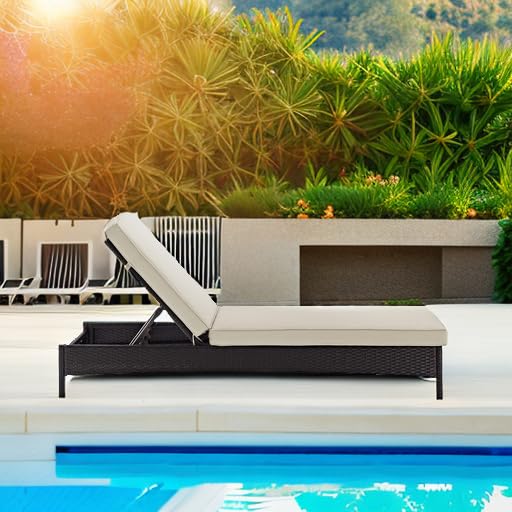 Palm Harbor Reclining Wicker Outdoor Chaise Lounge Chair for Patio