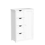 Bathroom Storage Cabinet, Wooden Storage Cupboard Organizer with 4 Drawers