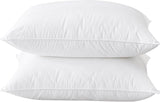 50/50 Goose Feather Down Pillows - King Size 2 Pack - Made in New York, Medium Support for All Sleepers