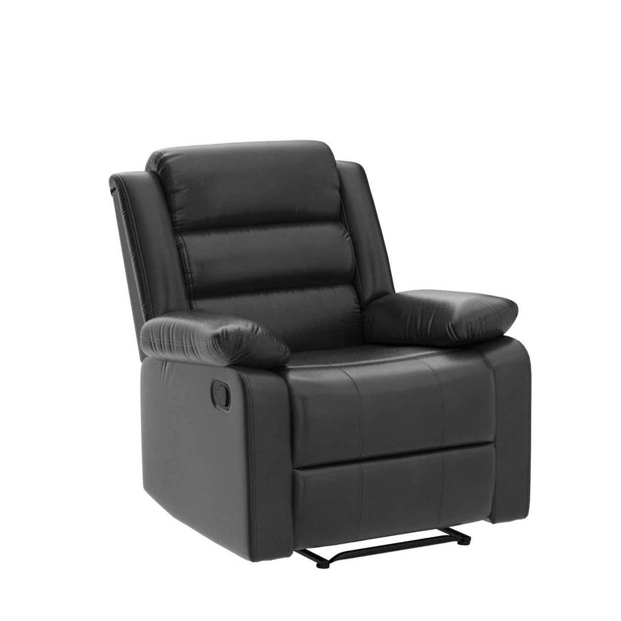 Manual Recliner Chair, Breathable PU Leather Reclining Chair, Extra Wide Recliners