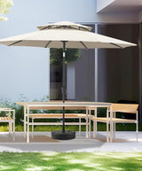 112 lb Heavy Duty Water Fillable Base Stand for Patio Outdoor Market Table Umbrella