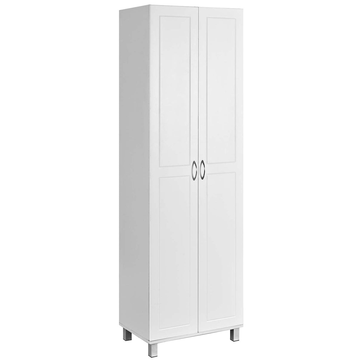 Kitchen Pantry Cabinet, 2 Door Cupboard with 5 Shelves, Storage Organizer