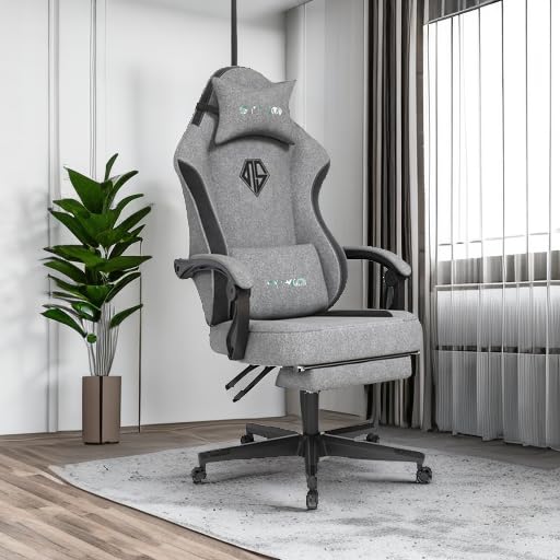 Gaming Chairs for Adults with Footrest-Computer Ergonomic Video Game