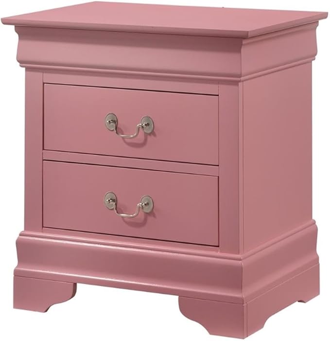 Louis Phillipe 2 Drawer Nightstand in Cherry