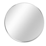 Metal Round Bathroom Mirror Silver - 36 INCH