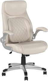 +Posture Ergonomic PU Leather Office Chair. Click5 Lumbar Support with FlipAdjust