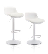 Bar Stools Set of 2, Modern Counter Height Bar Stools with Back and Soft Padded Seat