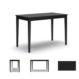 Kimonte Rectangular Dining Table - Contemporary Black Wood
