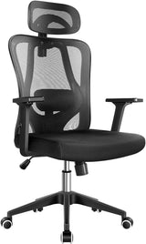 Black Ergonomic Office Chair Height Adjustble Mesh Desk Chair for Home Office