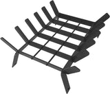 17 Inch Heavy Duty Fireplace Grate, Small Fire Wood Log Burning Rack Holder