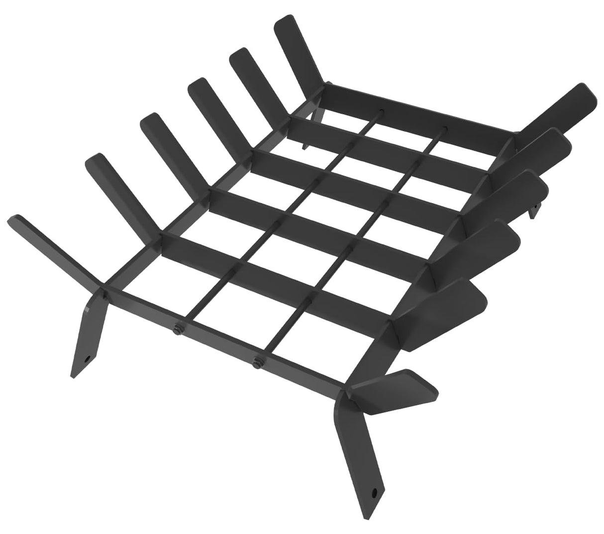 17 Inch Heavy Duty Fireplace Grate, Small Fire Wood Log Burning Rack Holder