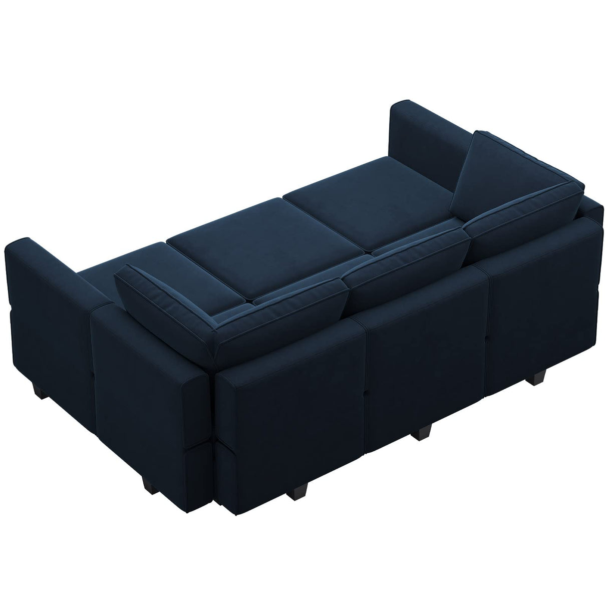 Modular Velvet Sectional Sofa with Chaise Lounge Sectional Sleeper Sofa with Storage