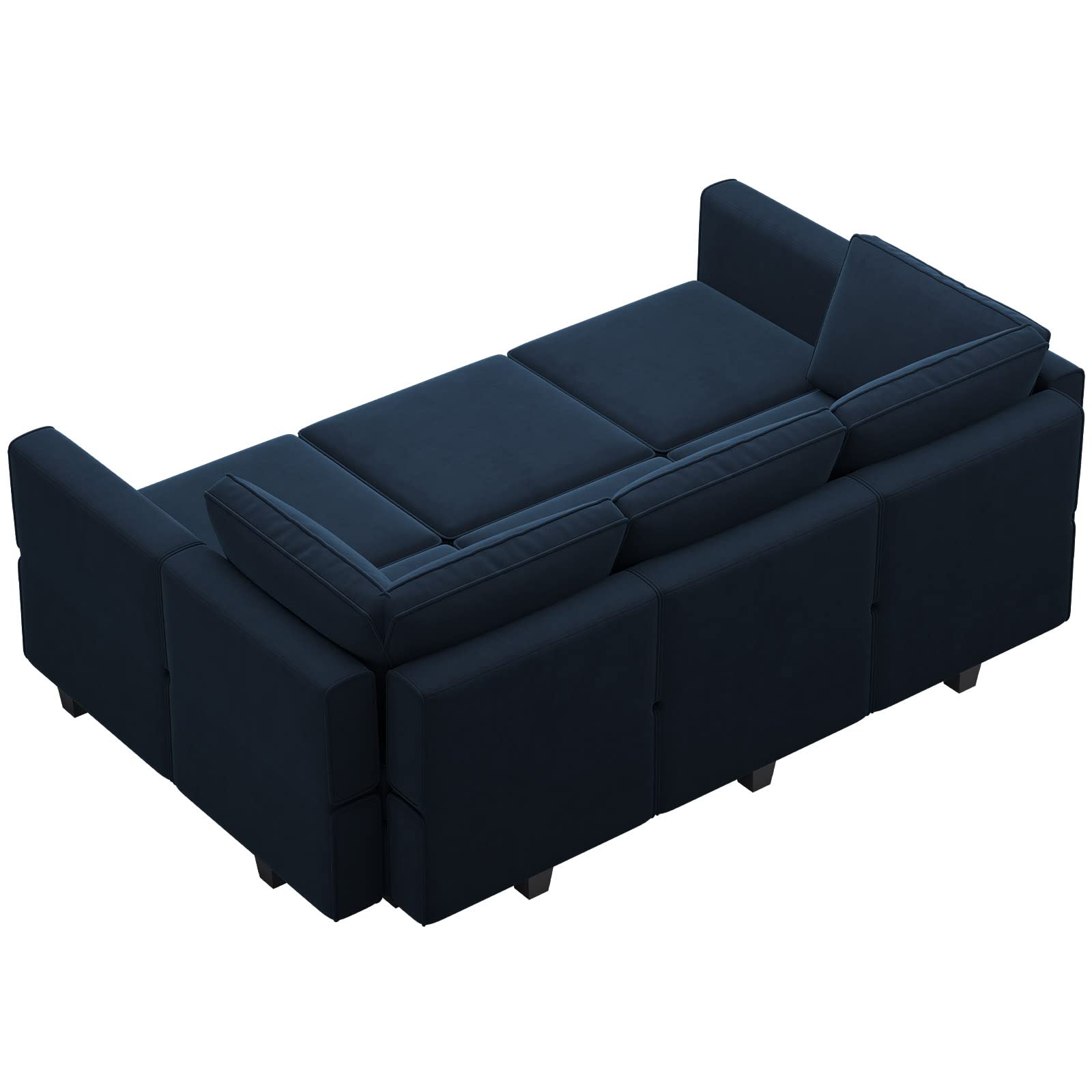 Modular Velvet Sectional Sofa with Chaise Lounge Sectional Sleeper Sofa