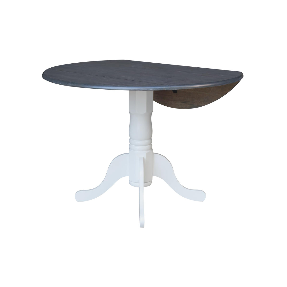 K05-42DP-C10-4 42 in. Dual Drop Leaf Table with 4 Splat Back Chairs-5 Piece Dining Set,
