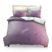 Printed Comforter Cover Set King Size Dandelion Umbrella Flying Blowing