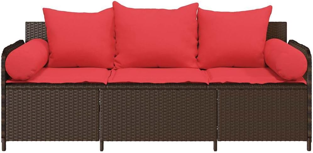 Comfortable Outdoor Relaxation with 3-Seater Patio Sofa