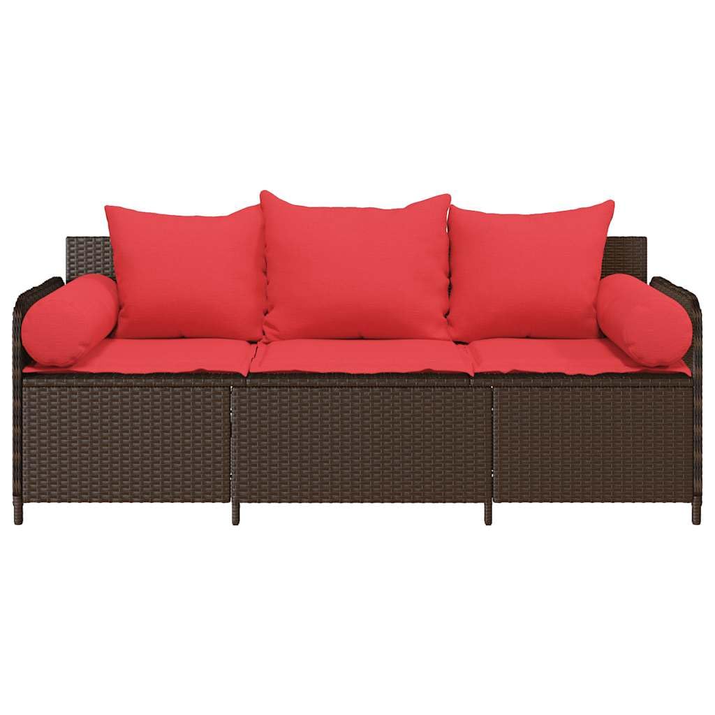 Comfortable Outdoor Relaxation with 3-Seater Patio Sofa