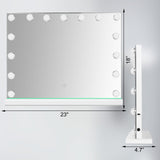 Hollywood Vanity Mirror with Lights 23x18 - 15 LED Bulbs