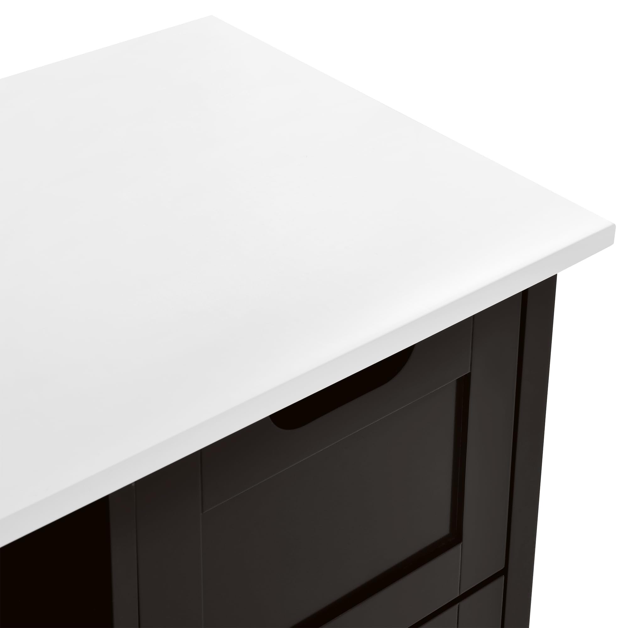 Small Solid Wood Top Kitchen Island Cart on Wheels with Storage