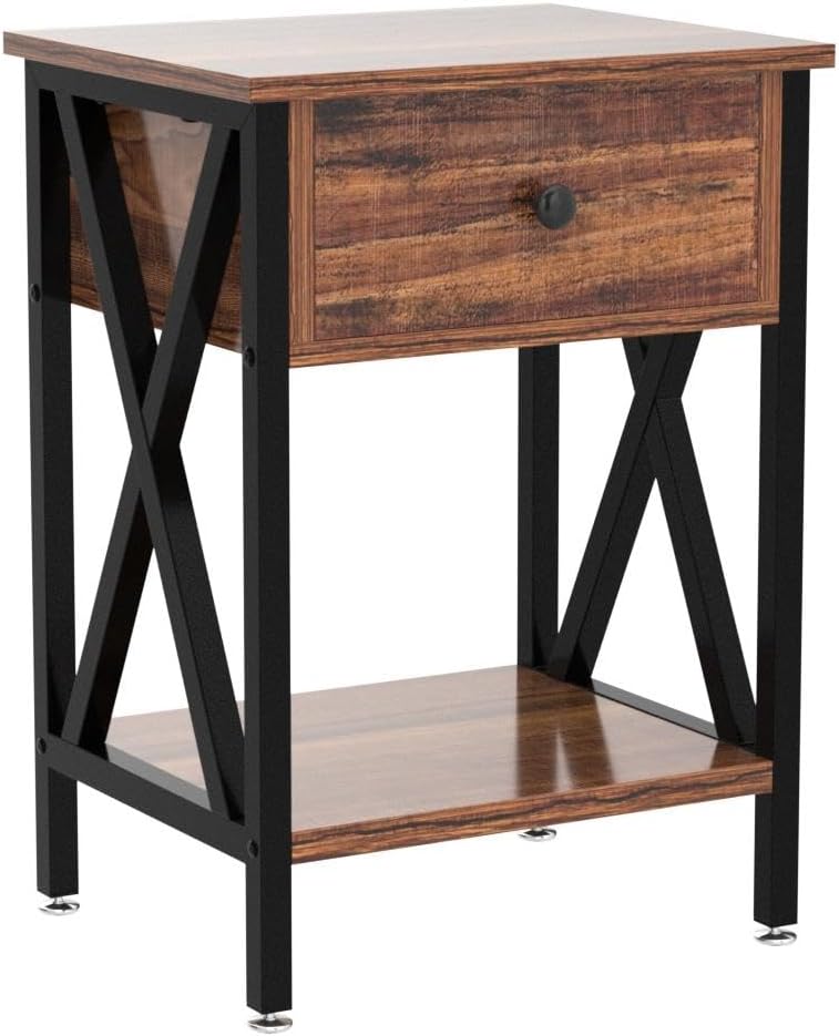 Night Stands for Bedroom Nightstand Bedside End Tables with Drawer Storage