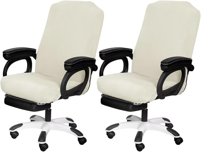 2 Pack Office Chair Cover, Stretchable Desk Chair Cover Removable Computer Chair Cover for Office Chair