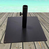 Steel Plate Umbrella Base, 36 lbs, Black