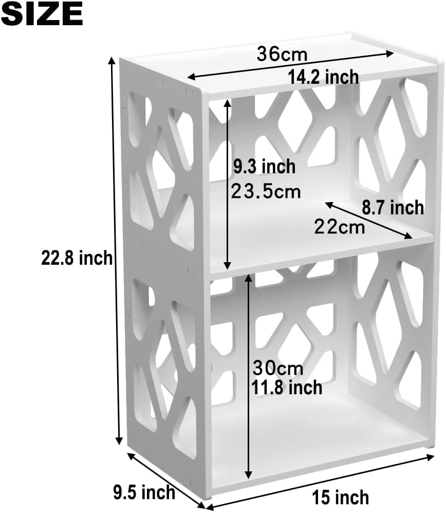 Small Bookshelf and End Table for Small Spaces