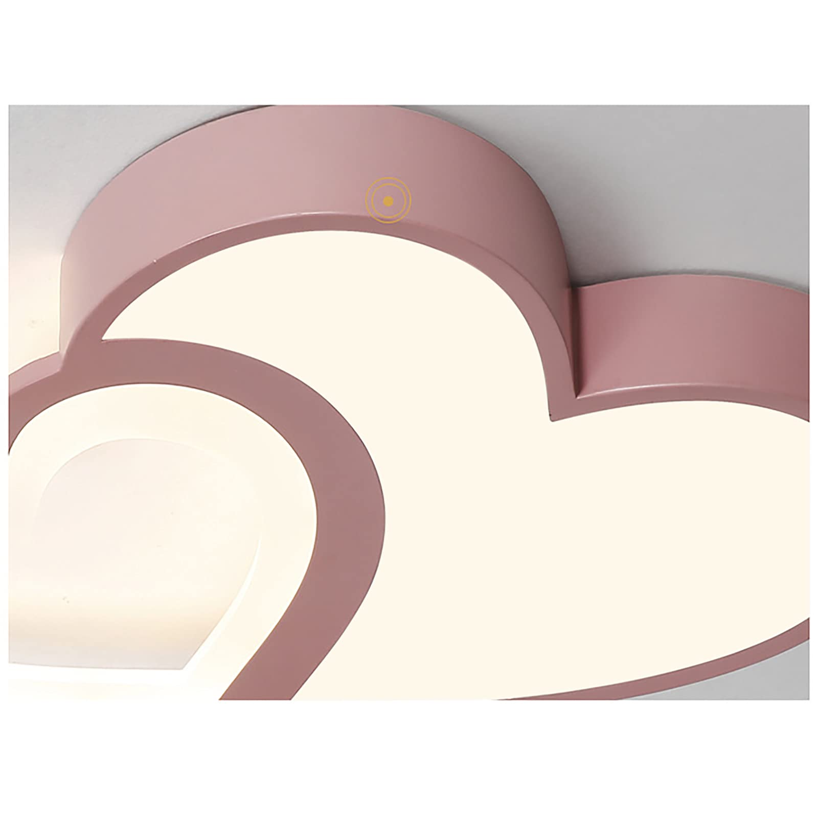 Heart Shaped LED Ceiling Light - Dimmable Flush Mount 38W