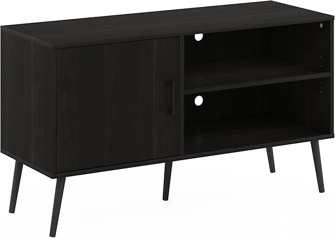 Claude Mid Century Style Stand With Wood Legs For TV Up To 55 Inches