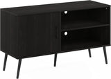 Claude Mid Century Style Stand With Wood Legs For TV Up To 55 Inches
