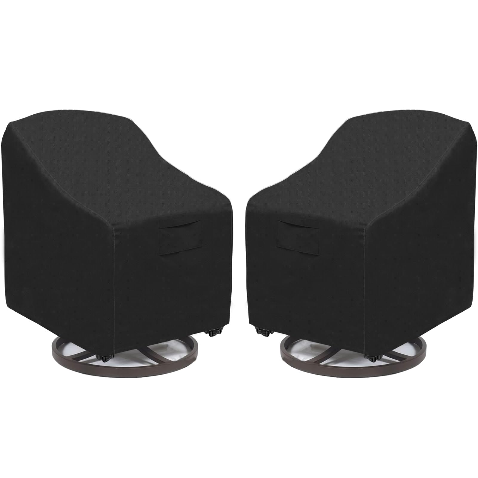 Outdoor Swivel Lounge Chair Cover 2 Pack,100% Waterproof Heavy Duty Patio Chair
